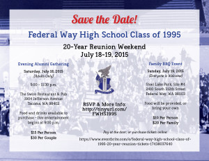FWHS 1995 20-Year Reunion Info